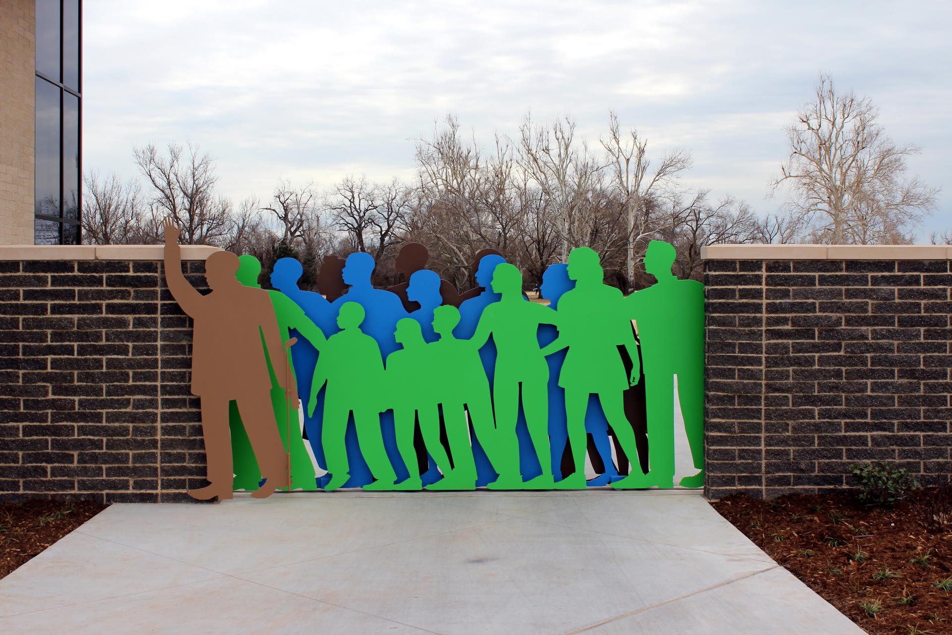 Artistic gate at James Stewart Golf Course