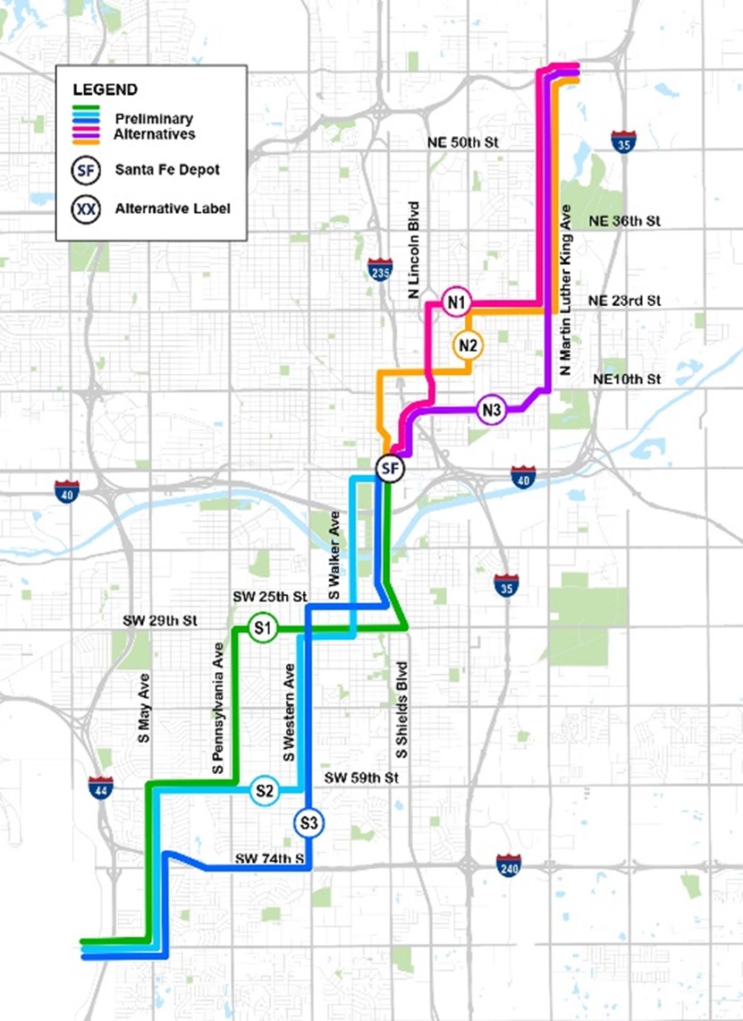 MAPS 4 BRT south and NE preliminary lines