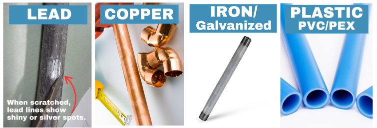 Service Line Material Type NEW pipes - Web 2024