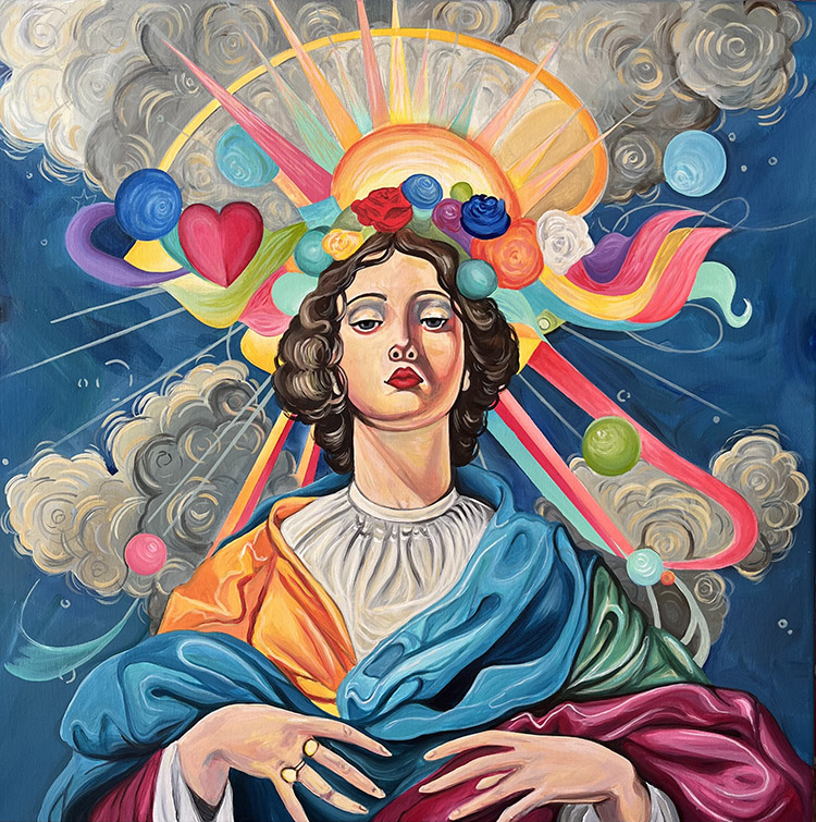 goddess angelic painting by taylor Clark