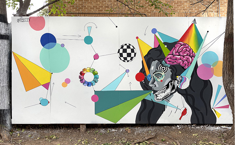 colorful mural by taylor Clark