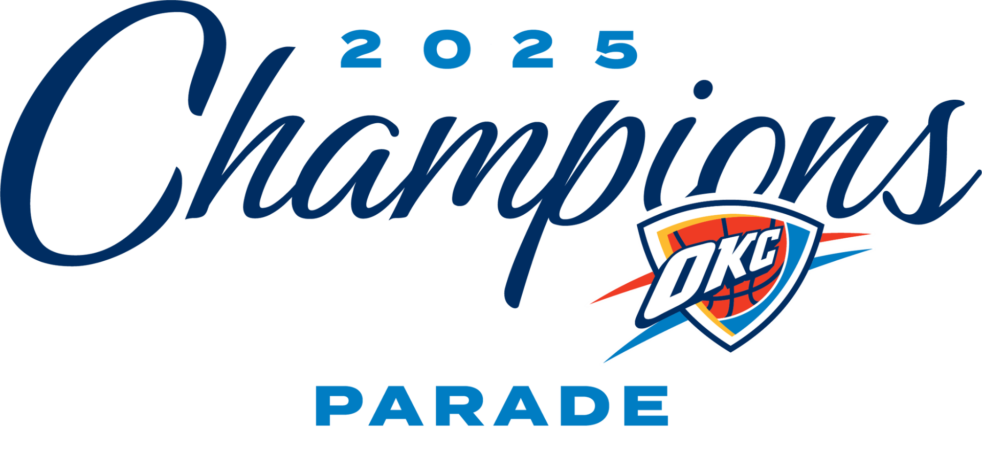 champions parade word mark