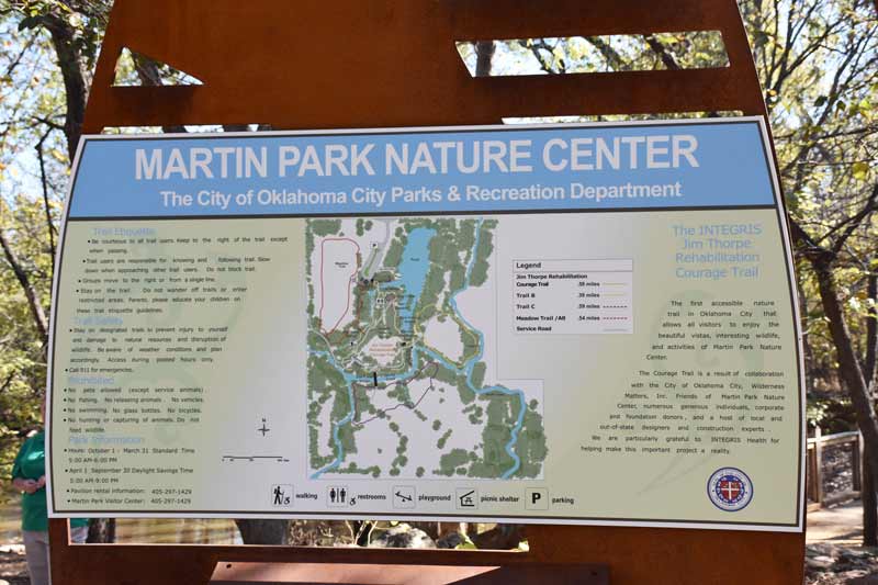 Martin Park INTEGRIS Courage Trail Entry