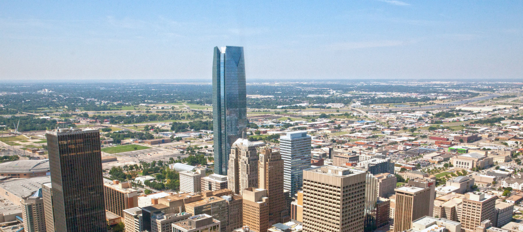Skyline photo of Oklahoma City taken in 2014