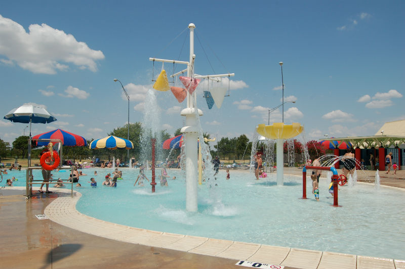 Spray toys are a popular feature at our family aquatic centers