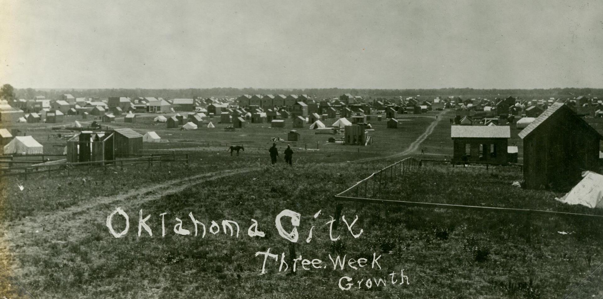 Oklahoma City three weeks after the land opening 1889