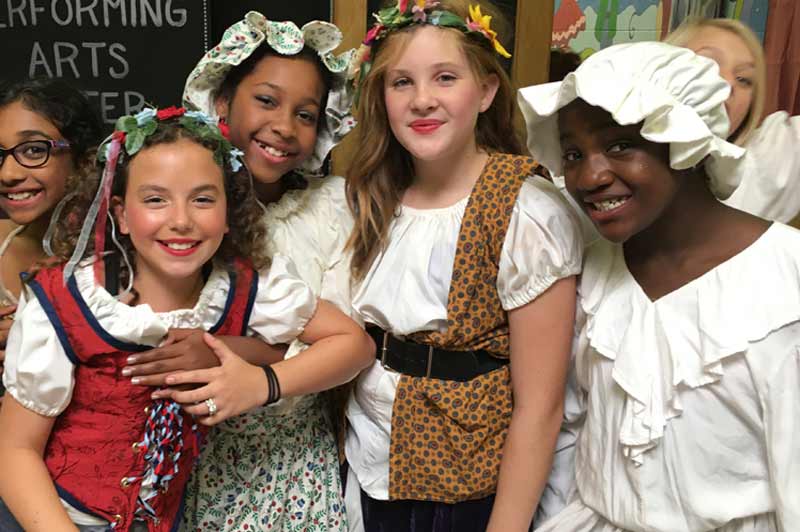 Pre-show smiles with our performing arts day campers